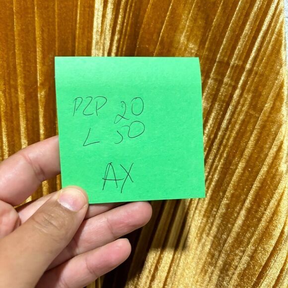 Alexia Admor Women's Boatneck Veronica Pleated Velvet Midi Dress Gold Medium - Picture 10 of 10